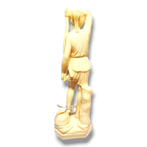 Vintage a. Santini sculpture of woman figurine signed made in Italy 9” - Bild 4 von 10
