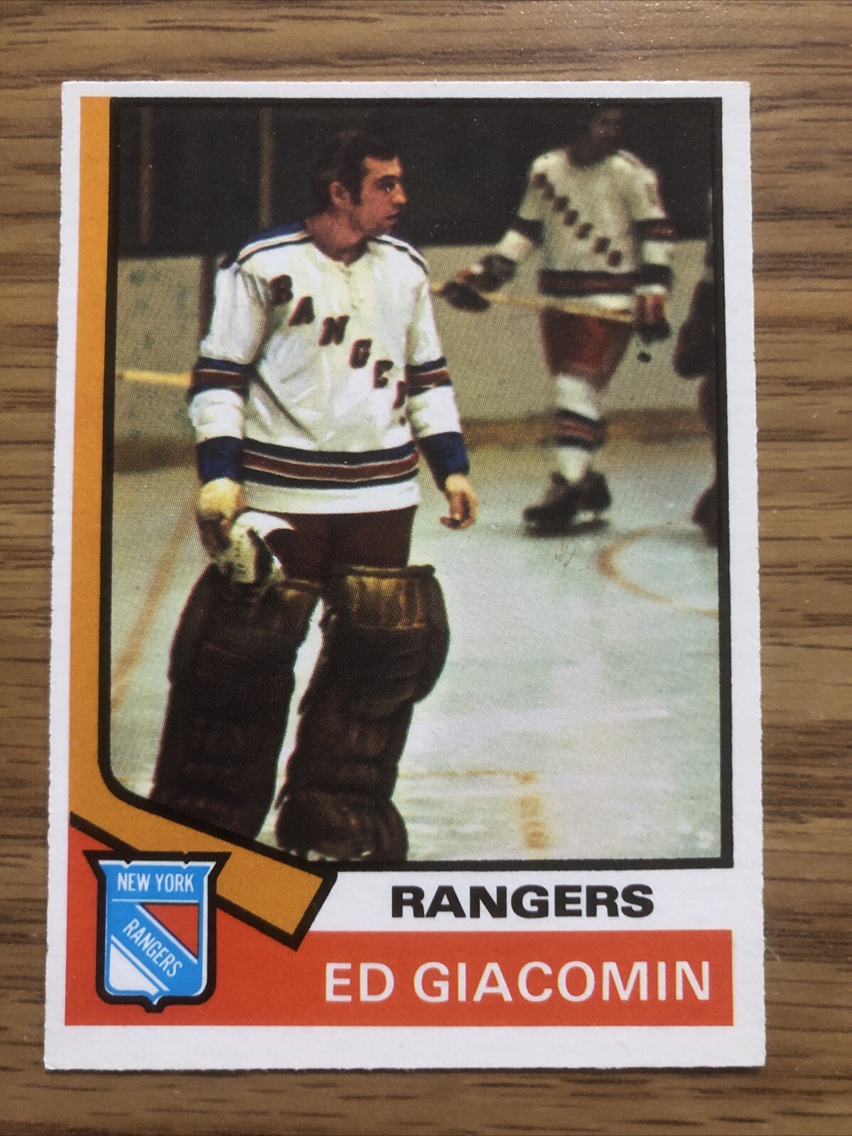 1974-75 OPC O-PEE-CHEE HOCKEY CARD #160 ED GIACOMIN HOF COMB. SHIP NO RES CB