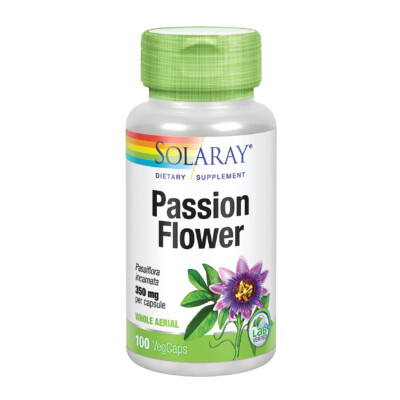 Solaray Passion Flower Aerial Extract 350mg | Healthy Relaxation & Focus Support