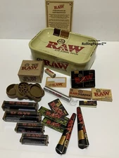 RAW Rolling Papers MUNCHIES SMOKER'S GIFT BOX + 18 RAW GOODIES (read listing)