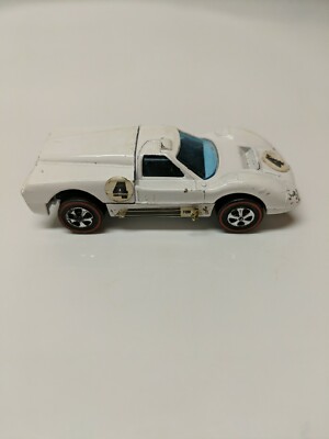 Hot Wheels Redline Ford J Car 1967 White Enamel Made In Hong Kong