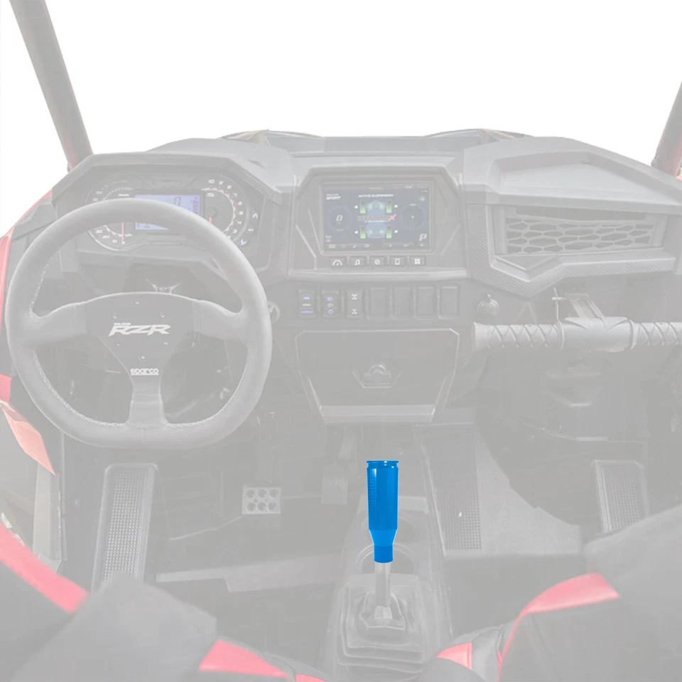 Billet Aluminum Shift Knob Custom Voodoo Blue Finish Polaris RZR XP4 XP Turbo S - Image 2 of 4