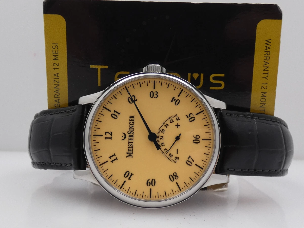 MEISTERSINGER UNOMATIK MONOLANCETTA UM10ZO BOX PAPERS STEEL YEAR