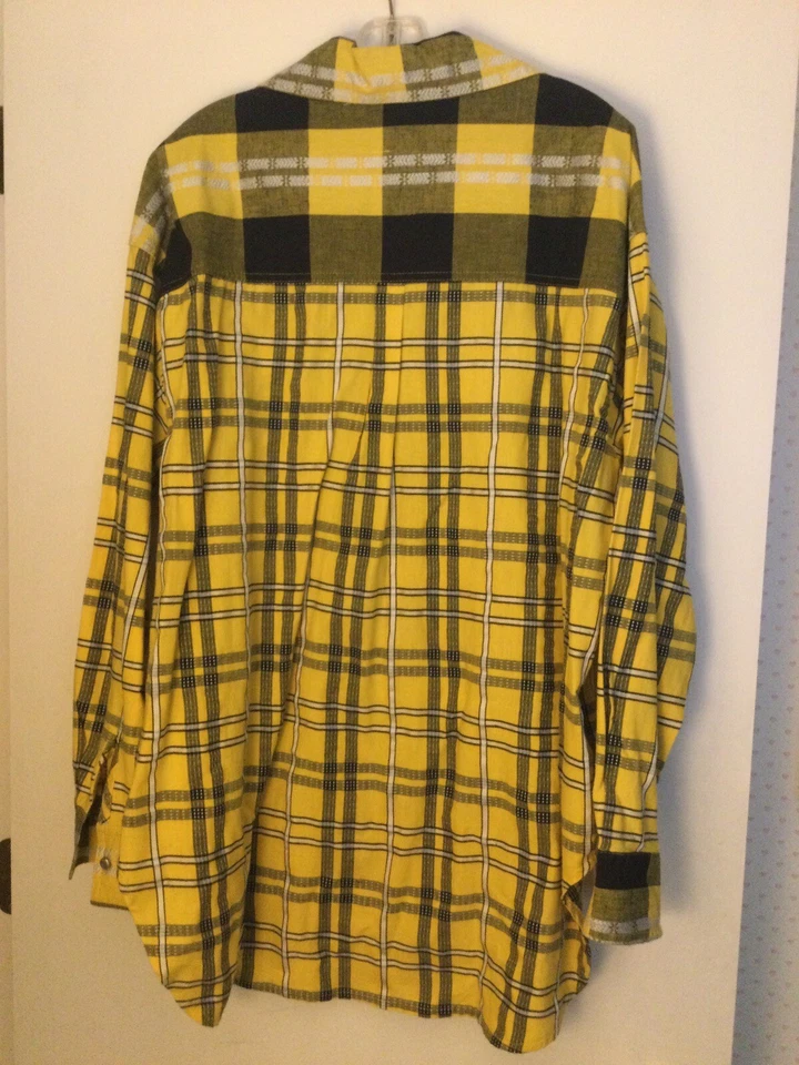 Camisa a Cuadros Michael Sharp EE. UU. Para Hombres Talla M Vintage Vaquero Occidental Rodeo De Gran Tamaño Foto 2 de 3