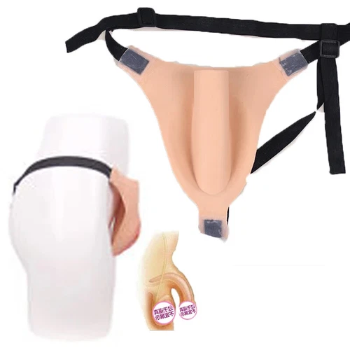 Lightweight Silicone Fake Vagina Shorts Panty Crossdresser Transgender Men Women - Picture 5 of 15