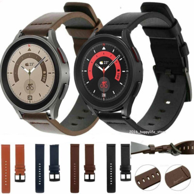 US Premium Leather Band Strap For Samsung Galaxy Watch 46mm Watch 3 45mm Gear S3