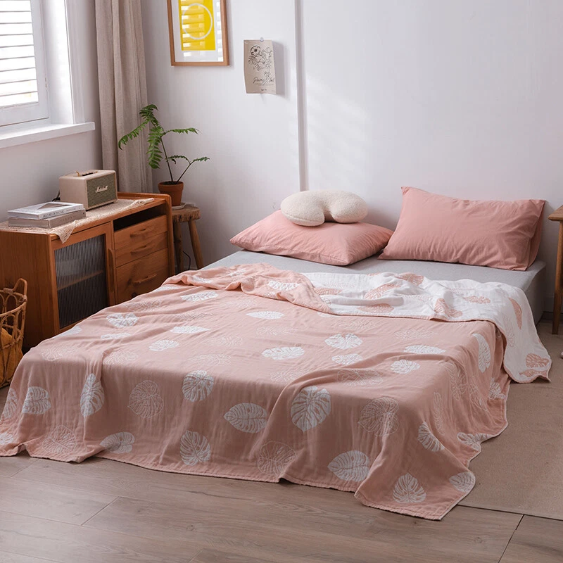 四层纱布透气毯纯棉活动印花床单 — 第 3/4 张图片