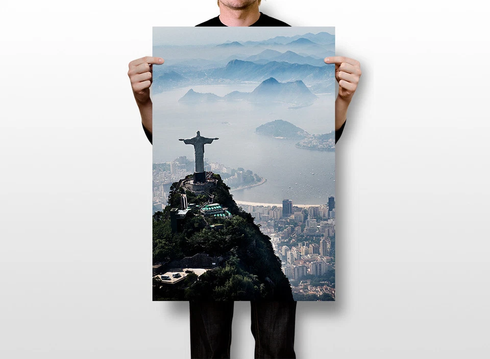 Río de Janeiro Arial Shor Impresión Viaje Pintura Arte de Pared Hogar - PÓSTER 20x30 Foto 2 de 4