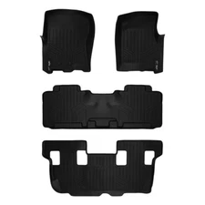 Smartliner Black 1st, 2nd, & 3rd Row Floor Liners for Lincoln Navigator
