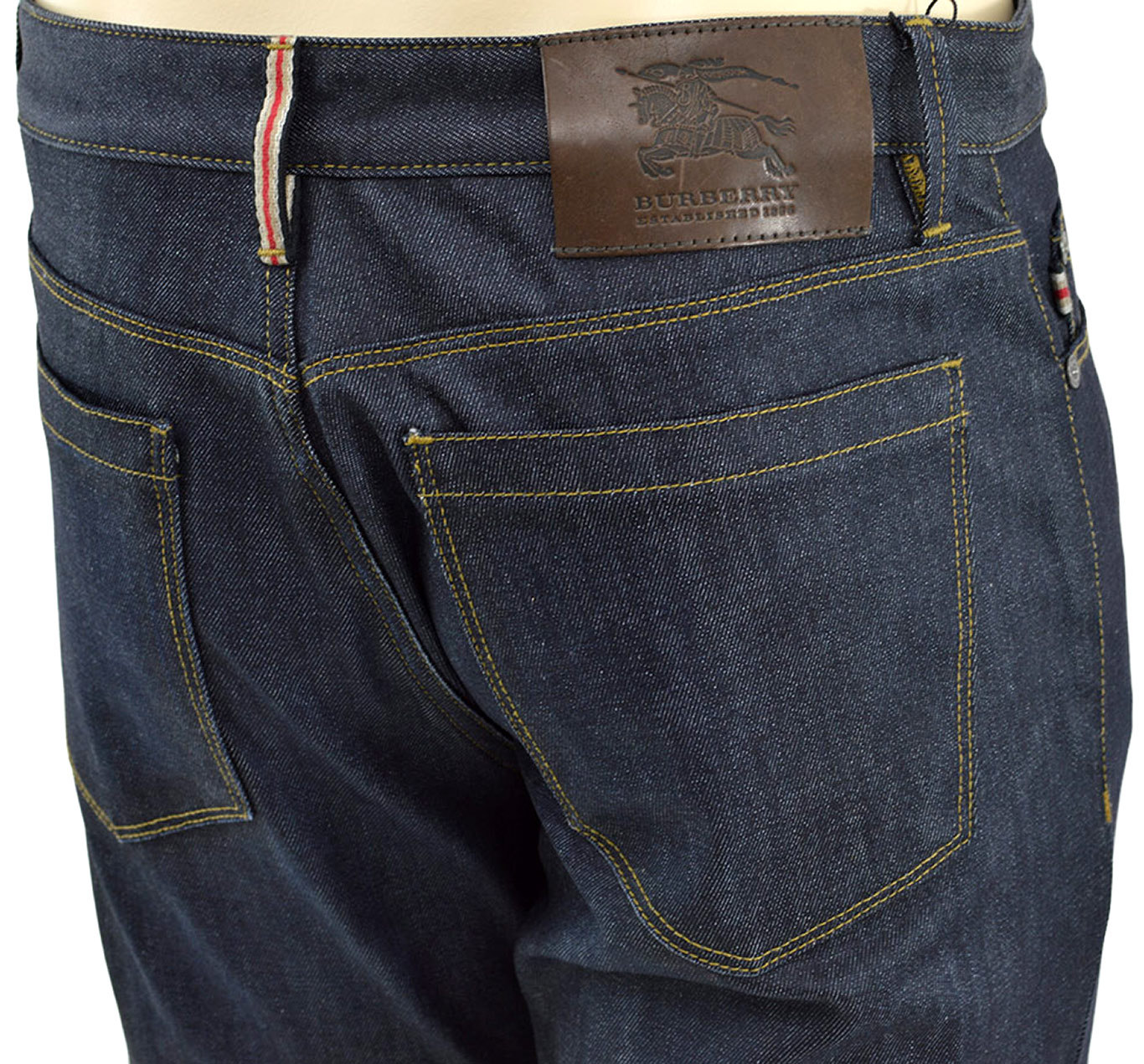 $295 BURBERRY London Blue Black GRANGE Men's Denim Jeans Size 32 | eBay