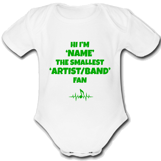 Sweet @ Trip babygrow Baby vest grow music pesonalised fan gift g