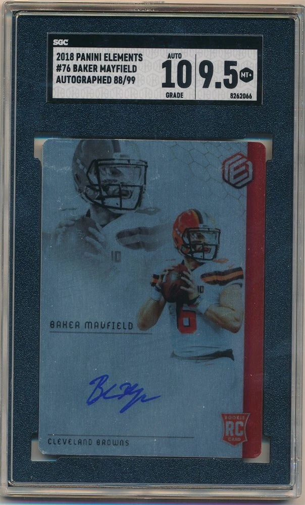 Baker Mayfield Panini Elements #76 Autograph