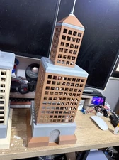 O Scale Highrise Building Skyscraper "Taupe Tower" Multiple Color Semi-Assembled