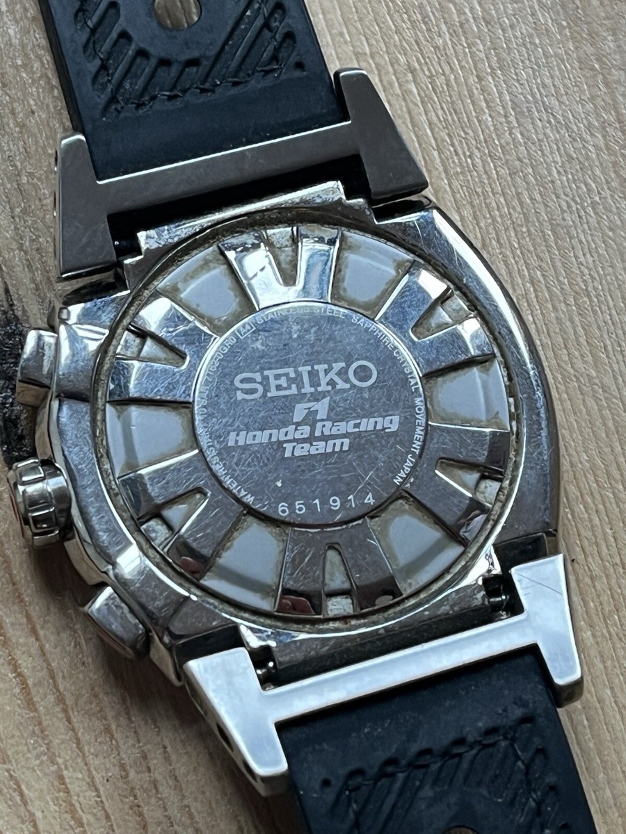 Seiko Sportura Honda F1 Racing Team Chronograph Men's Watch 7T62