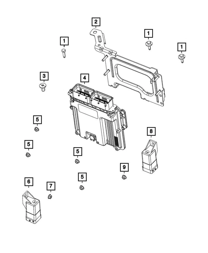 Módulo de bujía incandescente delantera genuina Mopar 2014-2023 Jeep Grand Cherokee 68282916AA Foto 4 de 4