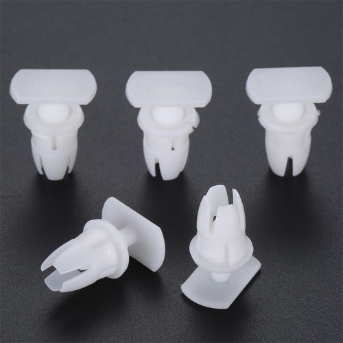 10pcs Auto Fastener Door Sill Repair Trim Clips For Mercedes/Benz White Plastic - Afbeelding 12 van 13