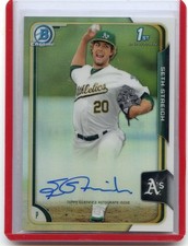 2015 BOWMAN CHROME #BCAP-SST SETH STREICH AUTOGRAPH REFRACTOR RC #365/499, A'S