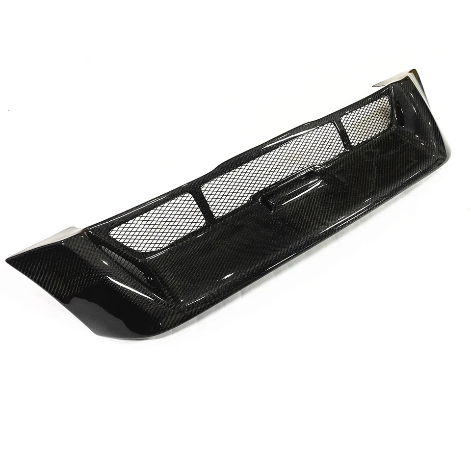 Parrilla de parachoques delantero de fibra de carbono para Honda CR-V 1997-2001 Foto 4 de 4