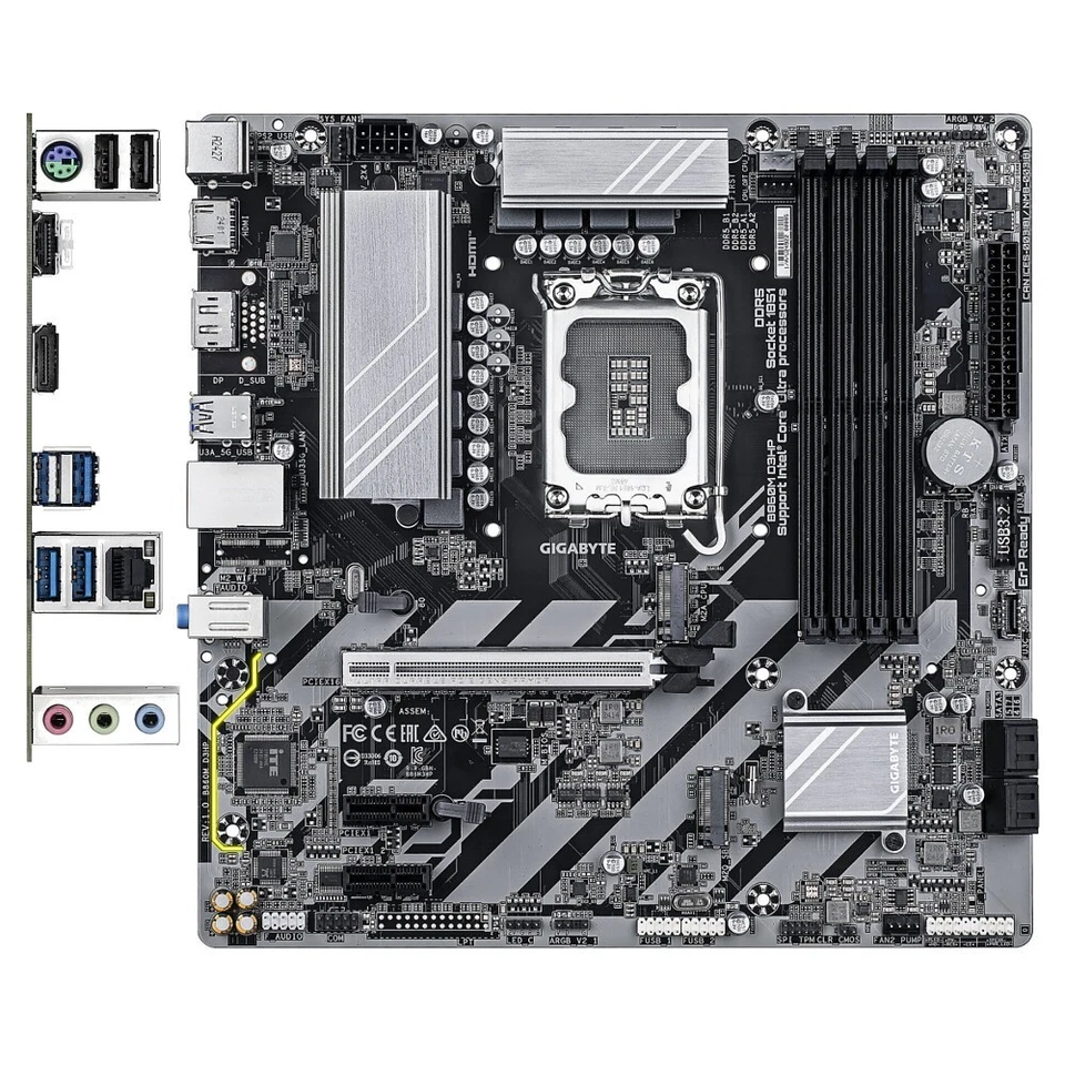 PC Computer Intel Ultra 5 235 14 Core - Ram 16 GB DDR5 - USB 3.2 - Card reader - Immagine 3 di 3