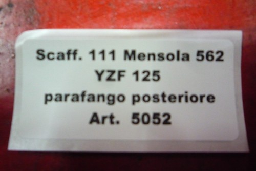 Parafango Posteriore Yamaha YZF 125 R 2008 2009 2010 2011 2013 - Foto 5 di 5