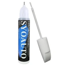 SYOAUTO Touch Up Pen 2-in-1 White 0.4oz Scratch Rust Prevention Auto Body