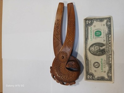 Vintage 1960's Handcrafted Nordic Wooden Folk Art Nutcracker