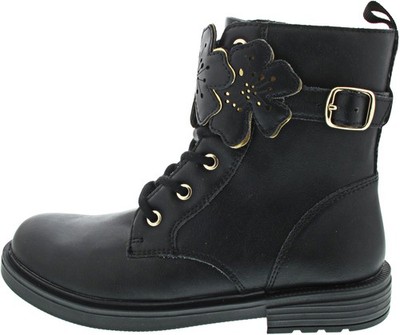 Geox Eclair Girl Mädchen Schnürstiefel schwarz