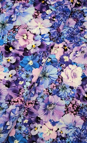 Timeless Treasures Garden Delight Packed Flowers Quilt Fabric by the Yard - Picture 3 of 4