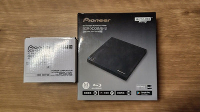 Pioneer BDR-XD08MB-S Portable Blu-ray Drive Type-C Black BD / DVD