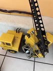 Tonka Vintage Pressed Steel Crane Construction Vehicle Yellow Black Gray