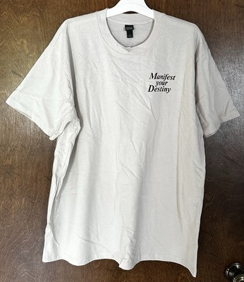 Wild Fable Tan Tee Shirt Manifest Your Destiny
