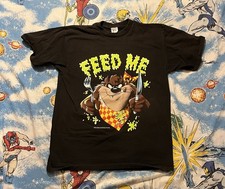 Vintage Looney Tunes Tasmanian Devil T-Shirt Unisex Feed Me Taz Cartoon 90s XL