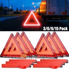 6 Emergency Warning Triangle DOT Approved Reflective Safety Roadside Kit for Car