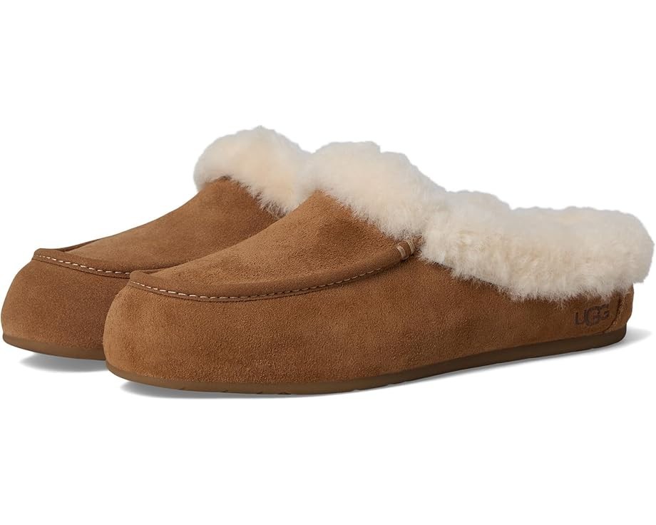 Authentic Women's UGG Ansley Suede Mule in Chestnut - New in Box