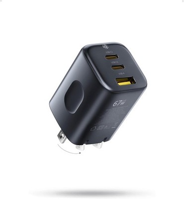 Baseus PicoGo 67W USB C Charger 3-Port GaN Fast Charging Block WallPlug Foldable
