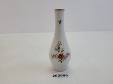 Vase Augarten Vienna Porcelain Multicoloured Flower Branches Gold Rim H=15.5cm #262999