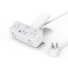 Desk Clamp Power Strip 6 Ft Extension Cord Surge Protector 6 Outlet 3 USB C
