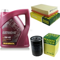 MANN-FILTER Inspektionspaket 5L Mannol Extreme 5W-40 FüR Seat Cordoba 1.6I 1.8I