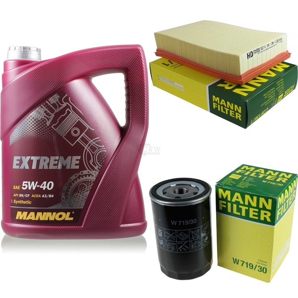 MANN-FILTER Inspektionspaket 5L Mannol Extreme 5W-40 FüR Seat Cordoba 1.6I 1.8I-image
