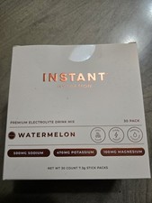 Instant Hydration Electrolyte Powder Watermelon 30 Pack Sodium Potassium Magnes…