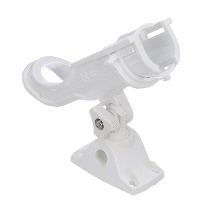 Attwood Heavy-Duty Adjustable Rod Holder w/Combo Mount - White - Picture 3 of 3