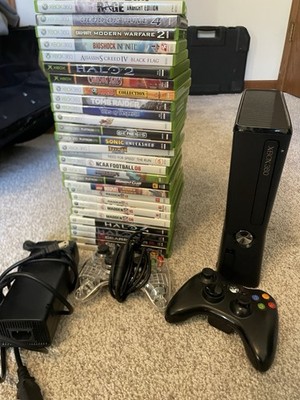 Microsoft Xbox 360 Black Console Bundle with 2 Controller Tested