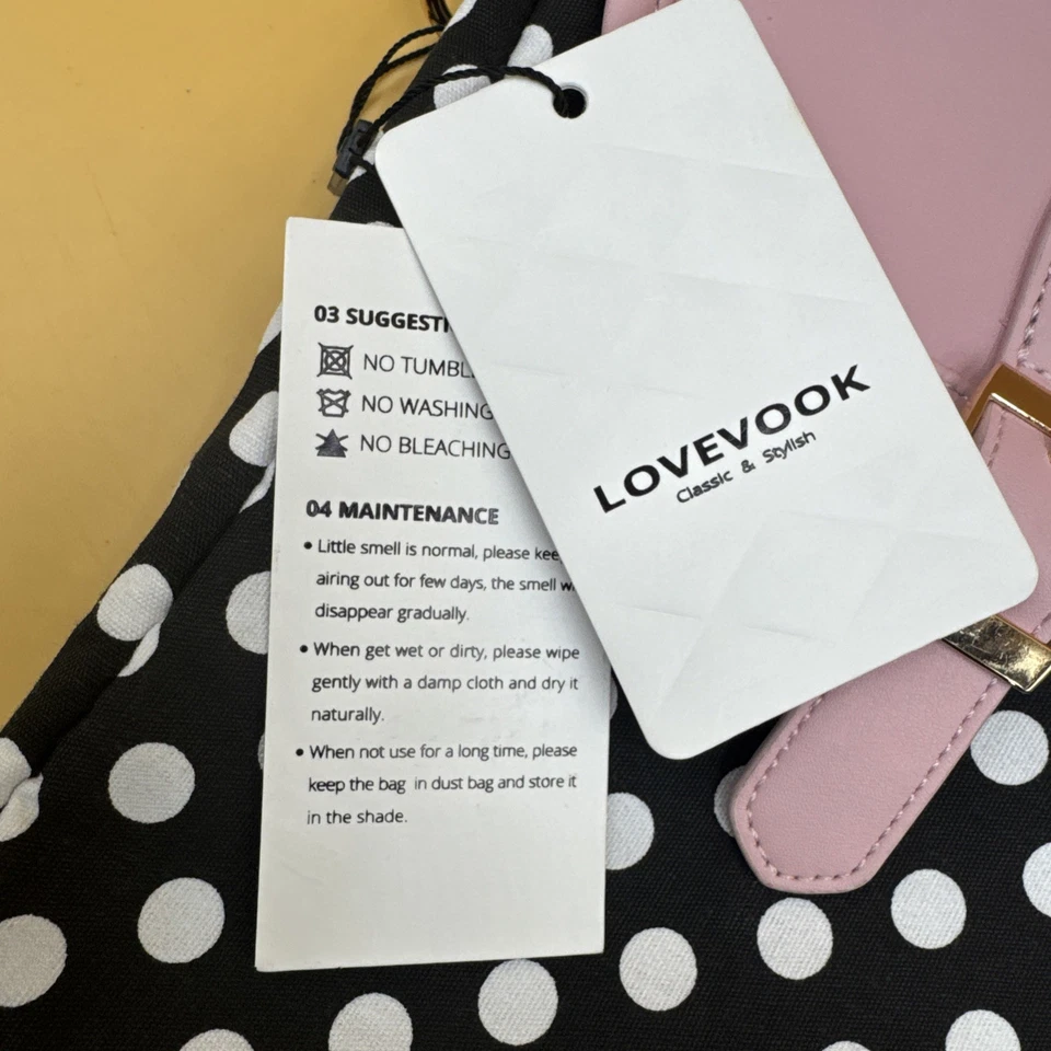 Adorable Lovevook Bolso para Laptop/Bolso Mensajero Grande 13"x15" Rosa/Negro ¡NUEVO!! Foto 4 de 4