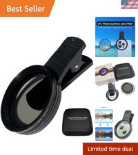 Universal 52mm CPL Camera Lens Filter - Perfect for iPhone  Android
