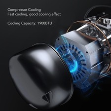 Portable Air Conditioner 1900BTU 280W Mini Mobile AC With Remote Control For