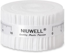 White Jelly Roll Fabric 40 Precut Strips 2.5" x 44" 100 Cotton Quilting Fabric