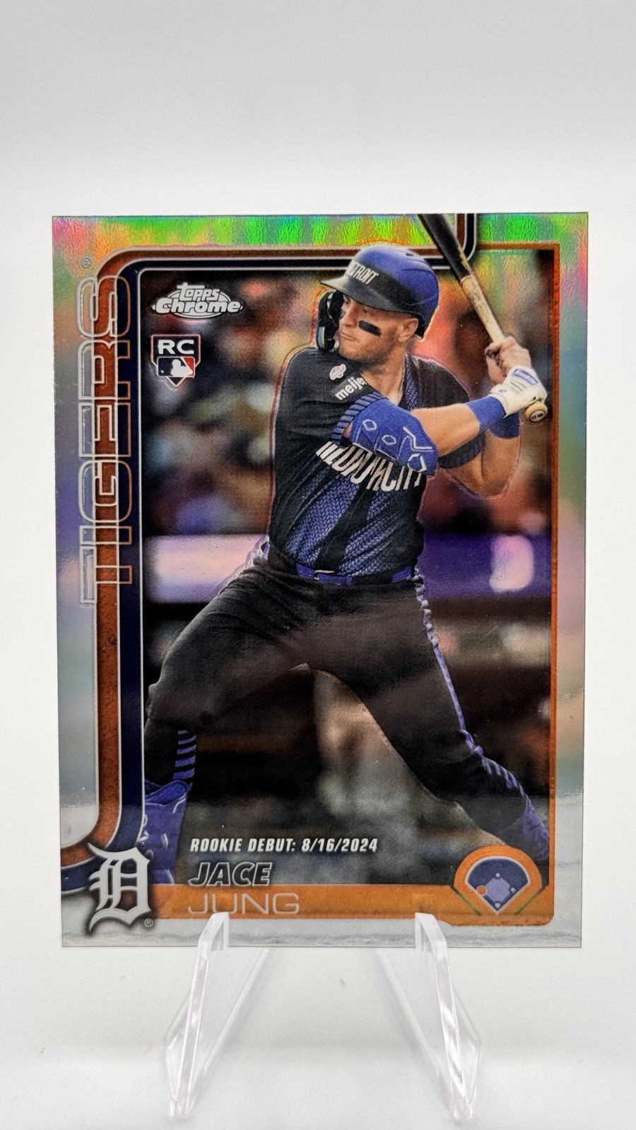 2025 Topps Chrome Update - Rookie Debut Jace Jung #USC121 Refractor (RC)