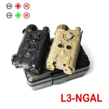 Tactical NGAL Red Green Dot Laser Sight IR Aiming LED Strobe Hunting Flashlight 