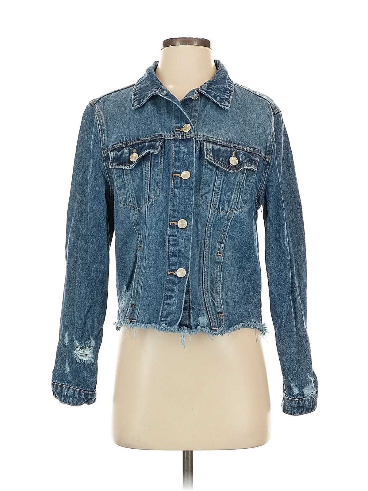 Vervet Women Blue Denim Jacket S - image 1