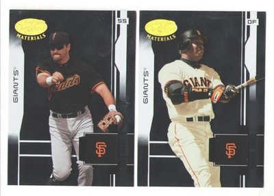 2003 Leaf Certified Materials SAN FRANCISCO GIANTS Team Set